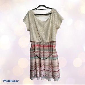 Maurices Crochet lace and chiffon mini dress 2x